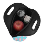 Pink Macaron Pattern Print Neoprene Lunch Bag