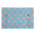 Pink Macaron Pattern Print Placemat