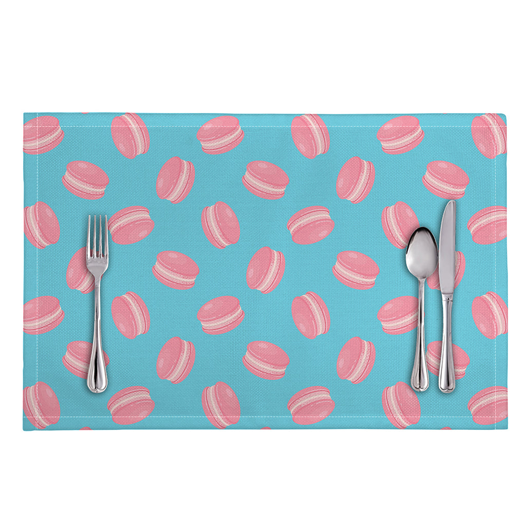 Pink Macaron Pattern Print Placemat