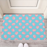Pink Macaron Pattern Print Rubber Doormat