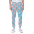 Pink Macaron Pattern Print Joggers