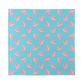 Pink Macaron Pattern Print Silk Bandana