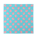 Pink Macaron Pattern Print Silk Bandana