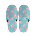 Pink Macaron Pattern Print Slippers