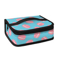 Pink Macaron Pattern Print Small Lunch Bag