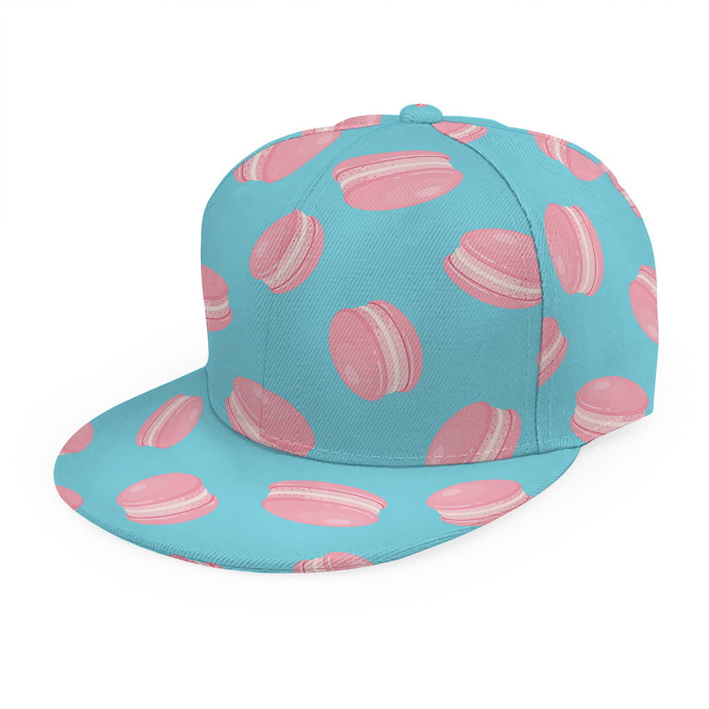 Pink Macaron Pattern Print Snapback Cap