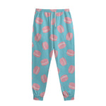 Pink Macaron Pattern Print Sweatpants