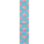 Pink Macaron Pattern Print Table Runner