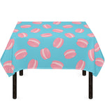 Pink Macaron Pattern Print Tablecloth