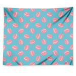 Pink Macaron Pattern Print Tapestry