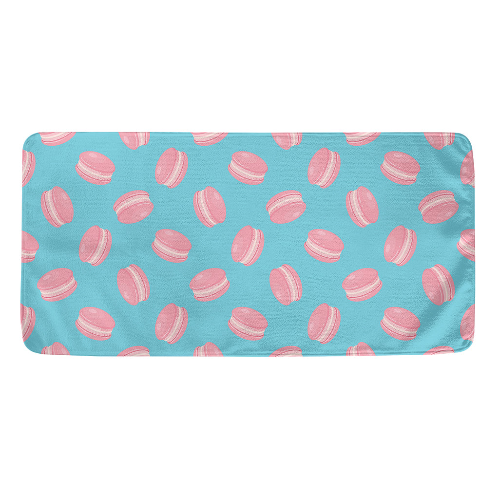 Pink Macaron Pattern Print Towel