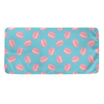 Pink Macaron Pattern Print Towel