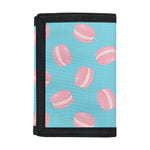 Pink Macaron Pattern Print Trifold Wallet