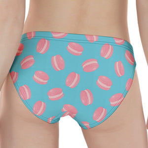 Pink Macaron Pattern Print Women's Panties