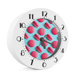 Pink Macarons Print Alarm Clock