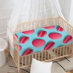 Pink Macarons Print Baby Crib Sheet