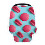 Pink Macarons Print Baby Seat Cover