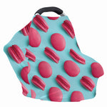 Pink Macarons Print Baby Seat Cover