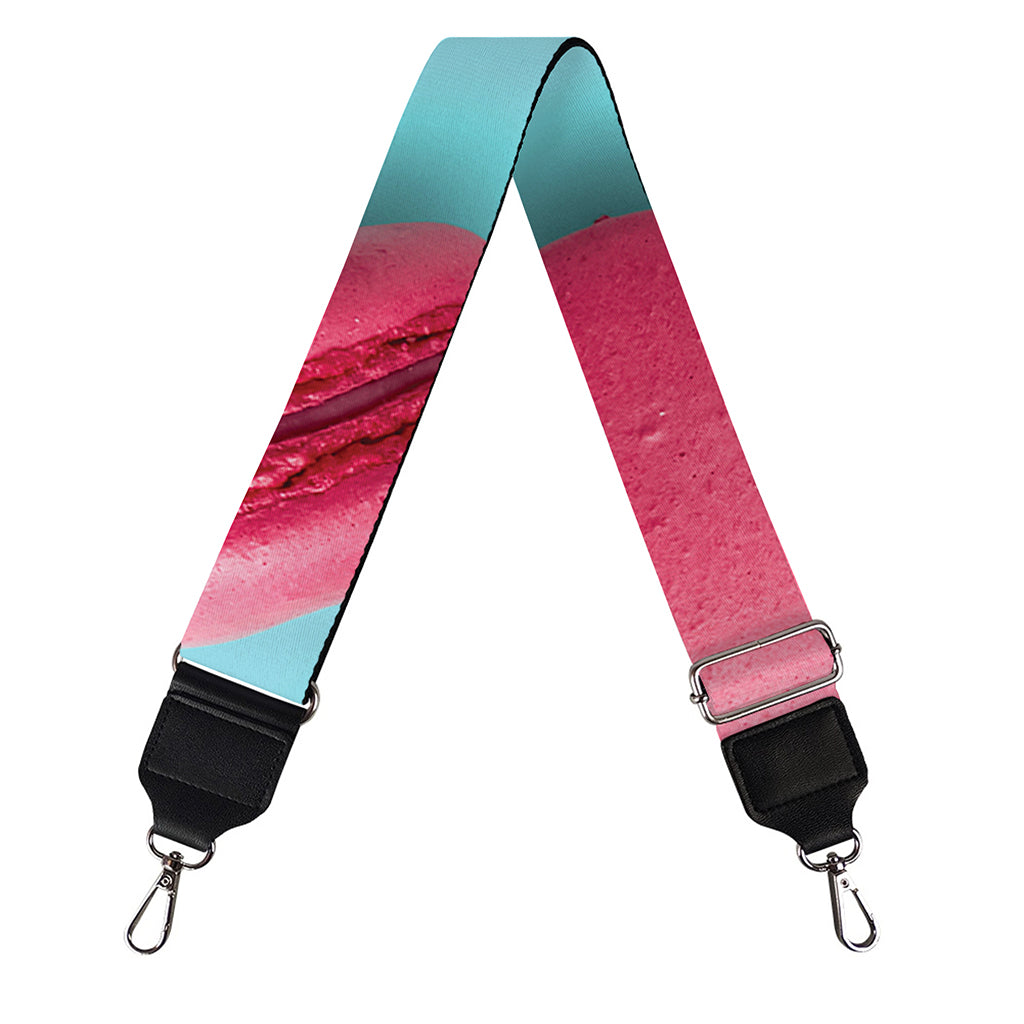 Pink Macarons Print Bag Strap