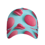 Pink Macarons Print Baseball Cap
