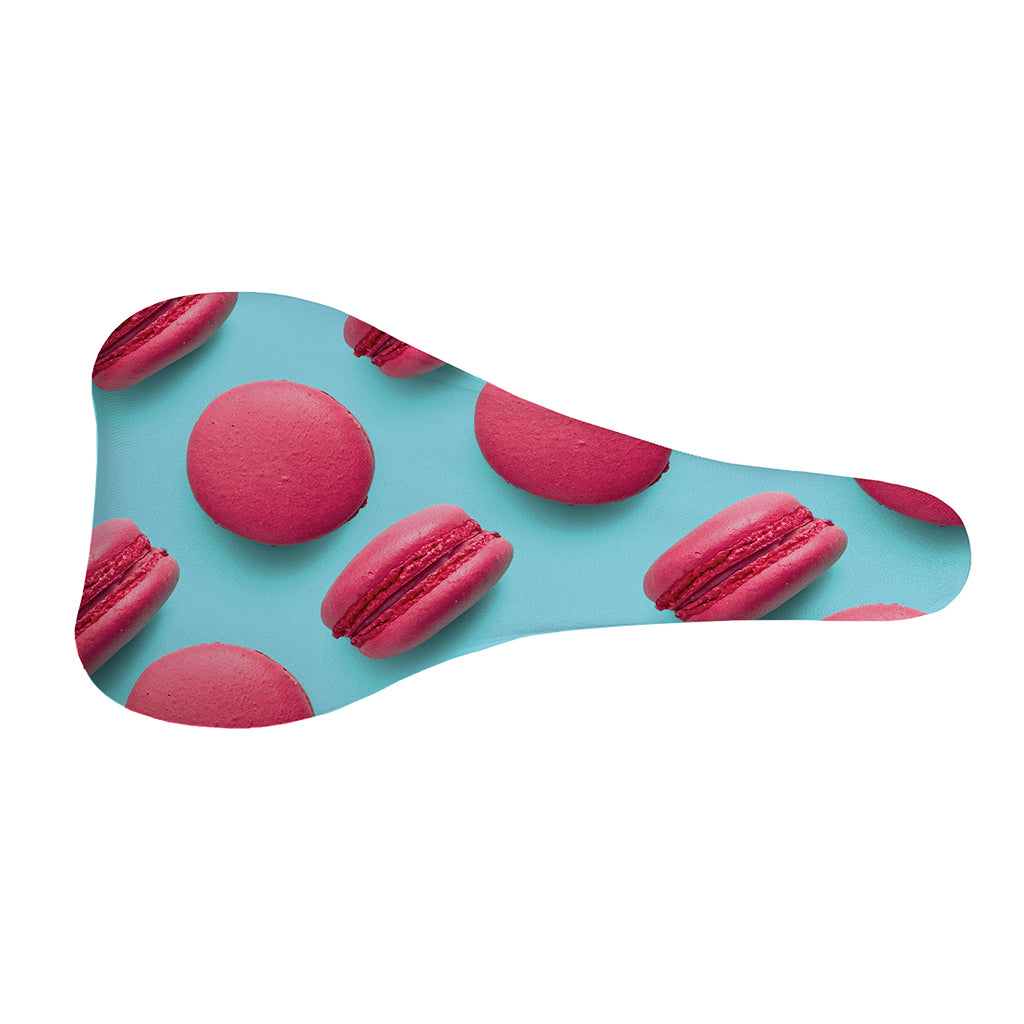 Pink Macarons Print Bicycle Seat Cover