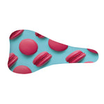Pink Macarons Print Bicycle Seat Cover
