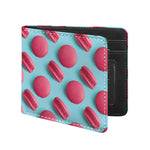 Pink Macarons Print Bifold Wallet