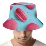 Pink Macarons Print Bucket Hat
