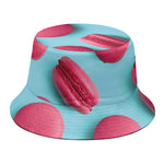 Pink Macarons Print Bucket Hat
