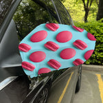 Pink Macarons Print Car Side Mirror Covers