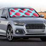 Pink Macarons Print Car Windshield Sun Shade