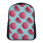 Pink Macarons Print Casual Backpack