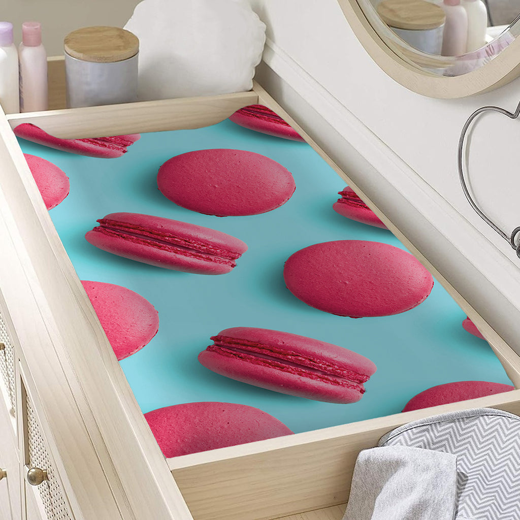 Pink Macarons Print Changing Pad Cover