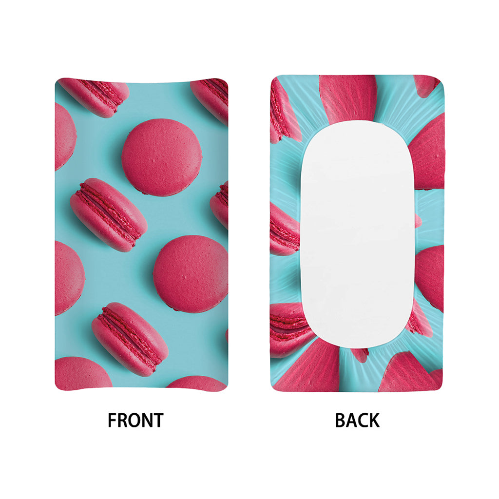 Pink Macarons Print Changing Pad Cover