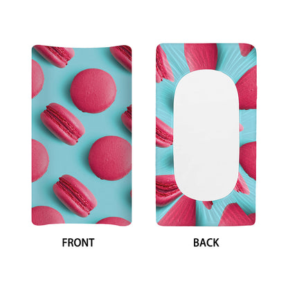 Pink Macarons Print Changing Pad Cover