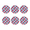 Pink Macarons Print Coaster Set
