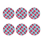 Pink Macarons Print Coaster Set