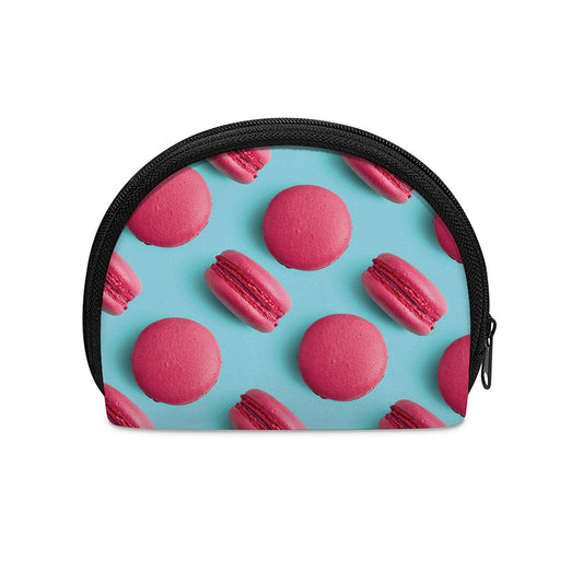 Pink Macarons Print Coin Purse