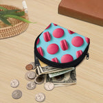 Pink Macarons Print Coin Purse