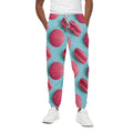 Pink Macarons Print Cotton Sweatpants
