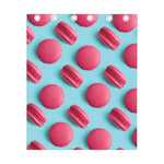Pink Macarons Print Curtain