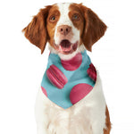 Pink Macarons Print Dog Bandana