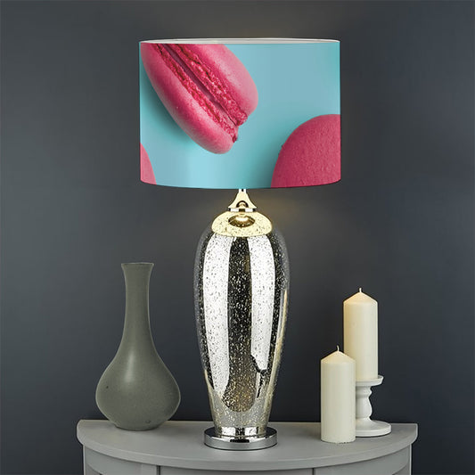 Pink Macarons Print Drum Lamp Shade