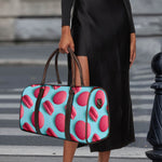 Pink Macarons Print Duffle Bag
