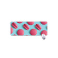 Pink Macarons Print Extended Mouse Pad