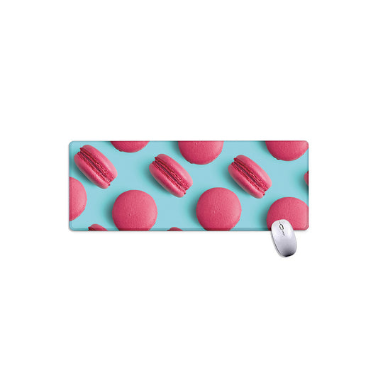 Pink Macarons Print Extended Mouse Pad