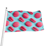 Pink Macarons Print Flag