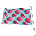Pink Macarons Print Flag