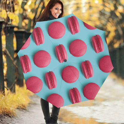 Pink Macarons Print Foldable Umbrella