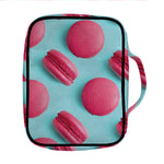 Pink Macarons Print Front Pocket Bible Bag